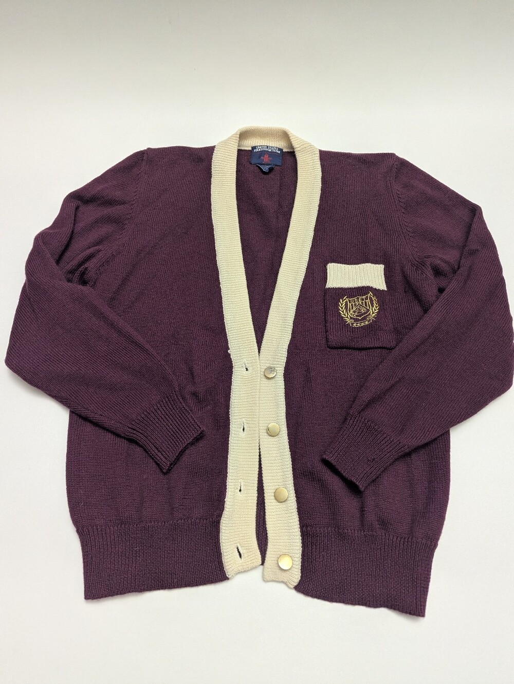 Vintage Miller's United States Equestrian Team Cardigan Sweater Medium